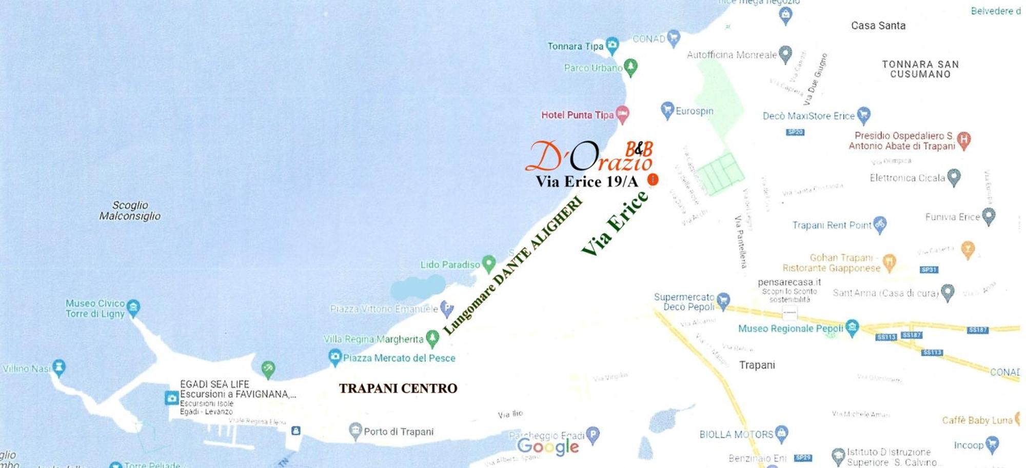트라파니 D'Orazio Mare E Dintorni B&B 외부 사진
